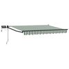 vidaXL Manuell utdragbar markis med LED-lampor 3,5 x 2,5 m