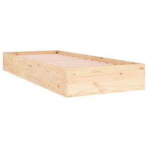 vidaXL S&auml;ngram massivt tr&auml; 75x190 cm