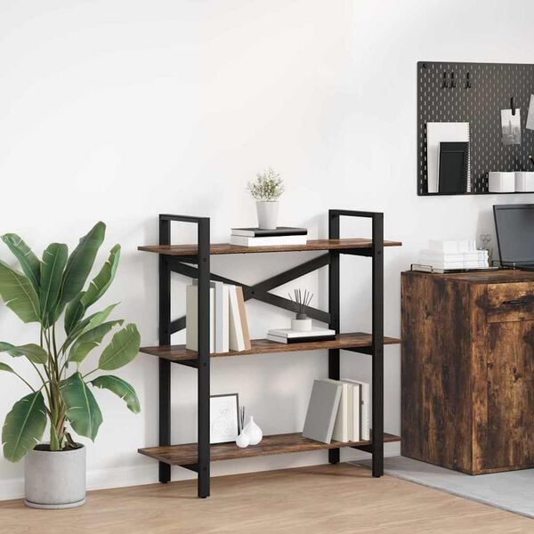 vidaXL Hyllsystem R&ouml;kt ek 100 x 33,5 x 102 cm Konstruerat tr&auml;