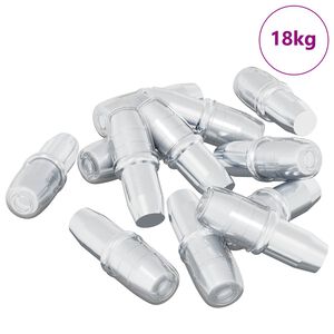 vidaXL Hylla Peg 7200 pcs Silver 7 x 16 mm J&auml;rn