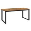 vidaXL Tr&auml;dg&aring;rdsbord med U-formade ben 180x90x75 cm massivt akaciatr&auml;