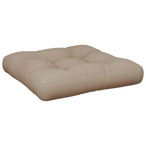 vidaXL Palldyna taupe 60x60x12 cm tyg