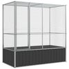 vidaXL Volj&auml;r silver 210,5x107x212 cm st&aring;l