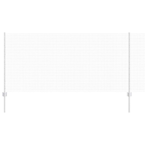 vidaXL Stängsel och Stånd Silver 1 x 10 m Stål