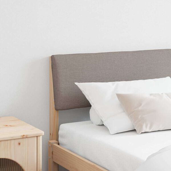 vidaXL Kl&auml;dd s&auml;nggavel Taupe 200 cm Massiv furu