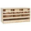 vidaXL V&auml;rprede 3 fack 72x33x38 cm massiv furu