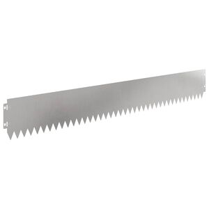 vidaXL Kant f&ouml;r gr&auml;smatta 30 st 103 x 15 cm St&aring;l Silver