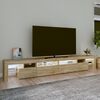 vidaXL Tv-b&auml;nk med LED-belysning sonoma ek 260x36,5x40 cm