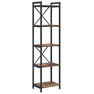 vidaXL Hyllsystem 40 x 30 x 155 cm Konstruerat tr&auml; R&ouml;kt ek
