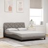 vidaXL Bed Frame without Mattress Taupe 120x200 cm Fabric