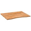 vidaXL Bordsskiva ljusbrun 100x80x2,5 cm massiv ek rektangul&auml;r