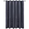vidaXL M&ouml;rkl&auml;ggningsgardin med metallringar sammet 290x245 cm