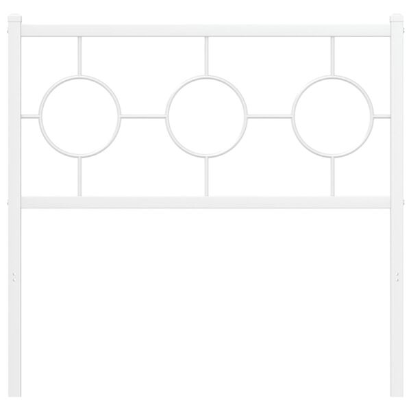 vidaXL Ers&auml;ttningsgavel metall vit 90 cm
