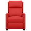 vidaXL Massagefåtölj röd konstläder