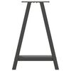 vidaXL Matbordsben A-formade 2 st antracit 50x(72-73) cm st&aring;l