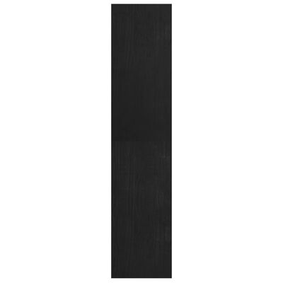 vidaXL Bokhylla/Rumsavdelare svart 40x30x135,5 cm furu