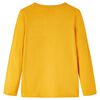 T-shirt med långa ärmar för barn ockra 104