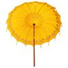 vidaXL Balinesisk Parasol Gul 215 x 215 x 260 cm Bomull