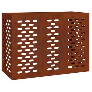 vidaXL T&auml;ckning f&ouml;r Luftkonditionering Rostig 110 x 50 x 80 cm
