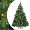 vidaXL Konstgjord julgran med 300 LED-lampor Gr&ouml;n 210 cm PE och PVC