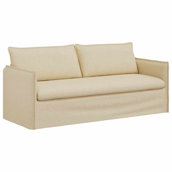 vidaXL Soffa Kr&auml;m 196 x 82 x 85 cm tyg