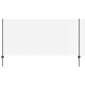 vidaXL Svetsat tr&aring;dgeller med stolpar 25 x 1,2 m PVC-belagda st&aring;l Gr&aring;