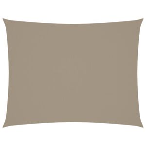 vidaXL Solsegel oxfordtyg rektangul&auml;rt 4x5 m taupe