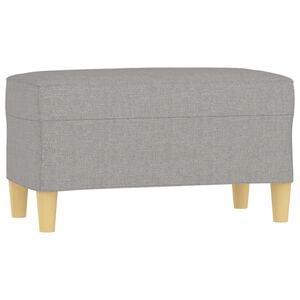 vidaXL B&auml;nk ljusgr&aring; 70x35x41 cm tyg