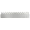 vidaXL Gr&auml;skanter 10 st 103 x 0,05 x 22 cm Galvaniserat st&aring;l Silver