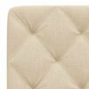 vidaXL Headboard Cushion Cream 200 cm Fabric