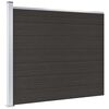 vidaXL Staketpanel WPC 175x146 cm svart