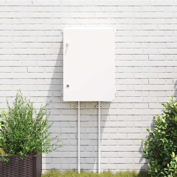 vidaXL Kontrollsk&aring;p Gr&aring; 47 x 20 x 60 cm ABS Plast