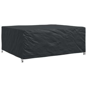 vidaXL M&ouml;bel&ouml;verdrag Enf&auml;rgad Svart 250 x 210 x 90 cm 210D