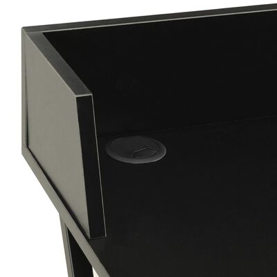 vidaXL Skrivbord svart 80x50x84 cm