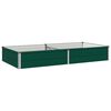 vidaXL H&ouml;jd Tr&auml;dg&aring;rdsb&auml;dd Gr&ouml;n 160 x 80 x 24 cm kallvalsad st&aring;l