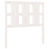 vidaXL Sänggavel vit 105,5x4x100 cm massiv furu