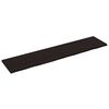 vidaXL V&auml;gghylla m&ouml;rkbrun 220x50x(2-4) cm behandlad massiv ek