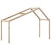 vidaXL Tak till barns&auml;ng 213x95,5x144,5 cm massiv furu