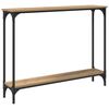 vidaXL Konsolbord Artisan Ek 100 x 22,5 x 75 cm Konstruerat tr&auml;
