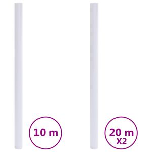 vidaXL Fönsterfilmer frostad transparent grå PVC