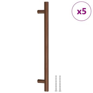 vidaXL Sk&aring;phandtag 5 st brons 192 mm rostfritt st&aring;l