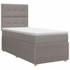 vidaXL Kontinentals&auml;ng med madrass Taupe 80 x 200 cm Tyg