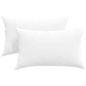 vidaXL Sofakuddar 2 st tyg Vit 50 x 30 cm