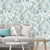 DUTCH WALLCOVERINGS Tapet blad och tukan blå