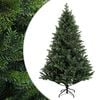 vidaXL Plast Hingad Julgran 120 cm PVC och metall Gr&ouml;n
