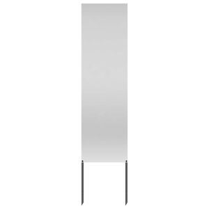 vidaXL Tr&auml;dg&aring;rds integritetssk&auml;rm Silver 32 x 140 cm Galvaniserat st&aring;l