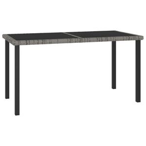 vidaXL Tr&auml;dg&aring;rdsbord gr&aring; 140x70x73 cm konstrotting