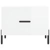 vidaXL Soffbord 2 st vit h&ouml;gglans 50x50x40 cm konstruerat tr&auml;