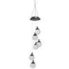 HI Soldrivna LED-h&auml;nglampor glas 6 lampor