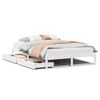 vidaXL S&auml;ngram utan madrass vit 140x200 cm massiv furu